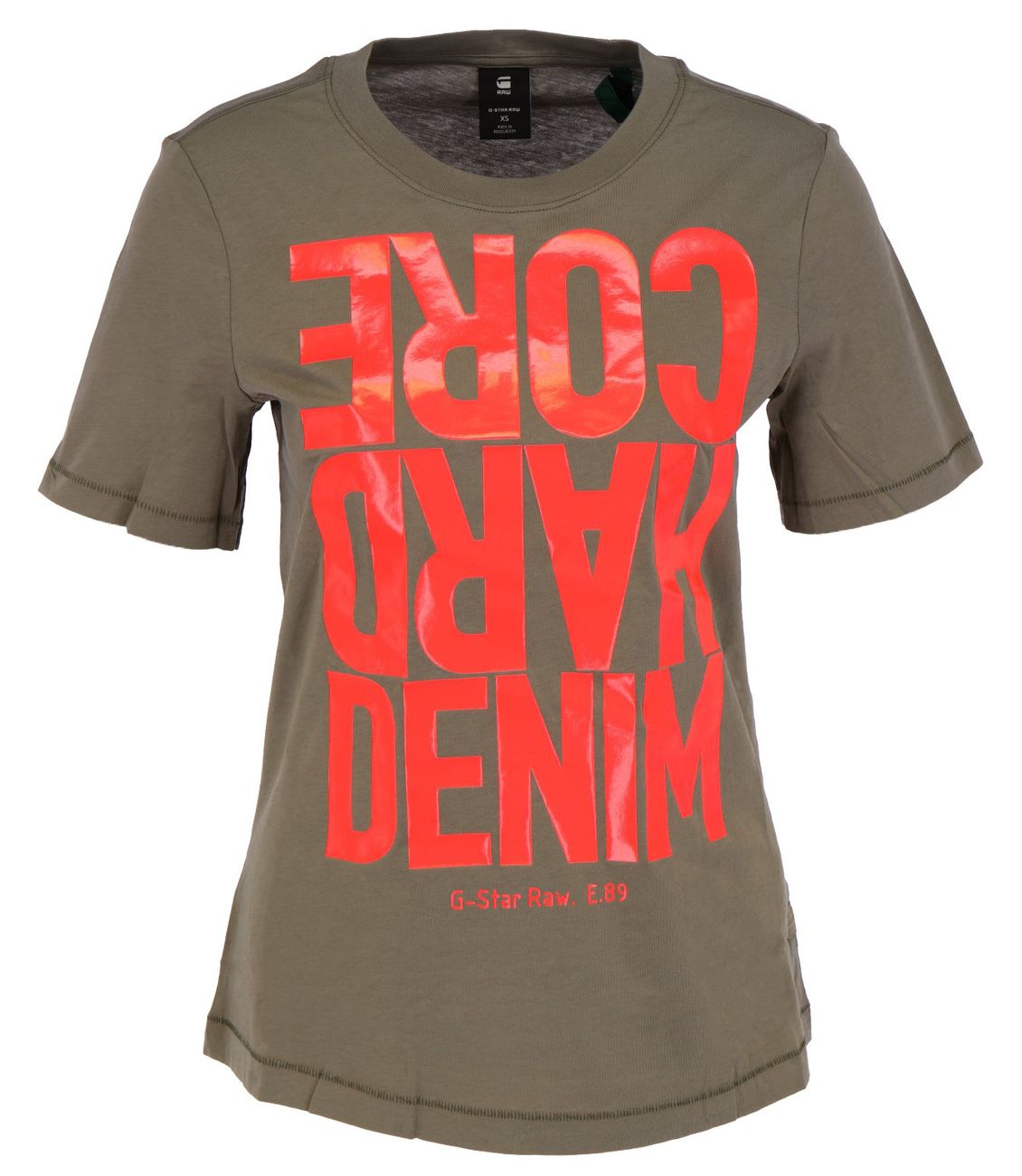 G-STAR RAW DENIM HARDCORE DENIM R T WMN Damen T-Shirt - G-Star Raw Denim - SAGATOO - 8720346238791